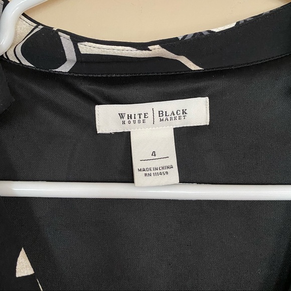 WHITE HOUSE BLACK MARKET floral wrap dress - Picture 5 of 5